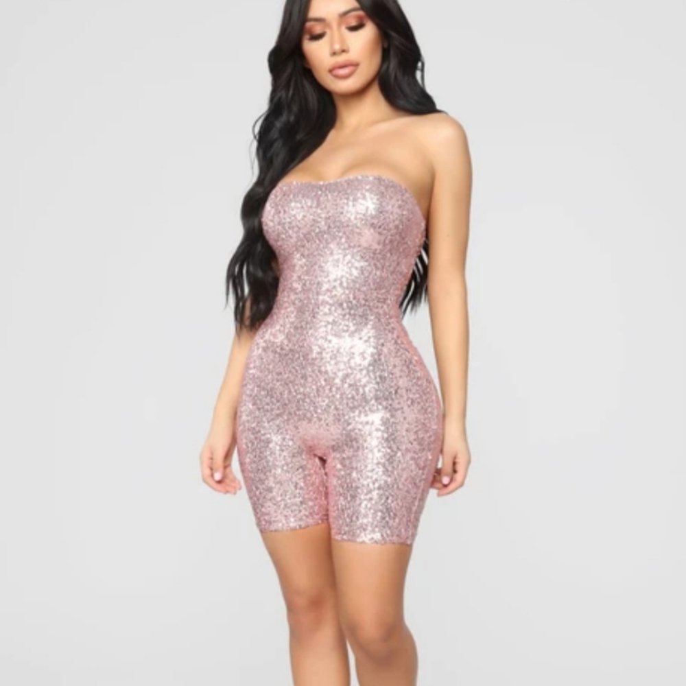 Fashion nova sequin romper